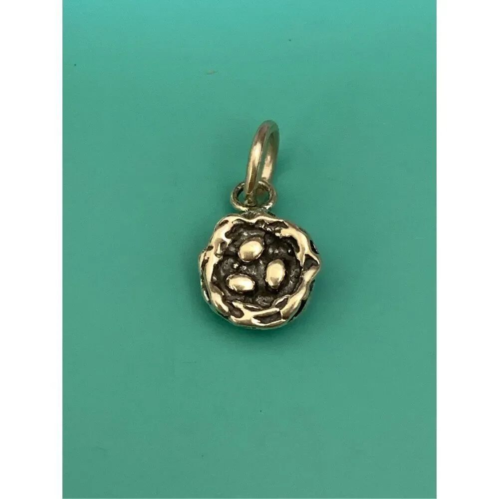 Bird Nest Sterling Silver Jewelry Charm #wildlife